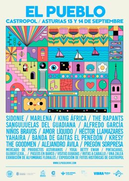 Cartel de la primera edición del festival 'El Pueblo'.
