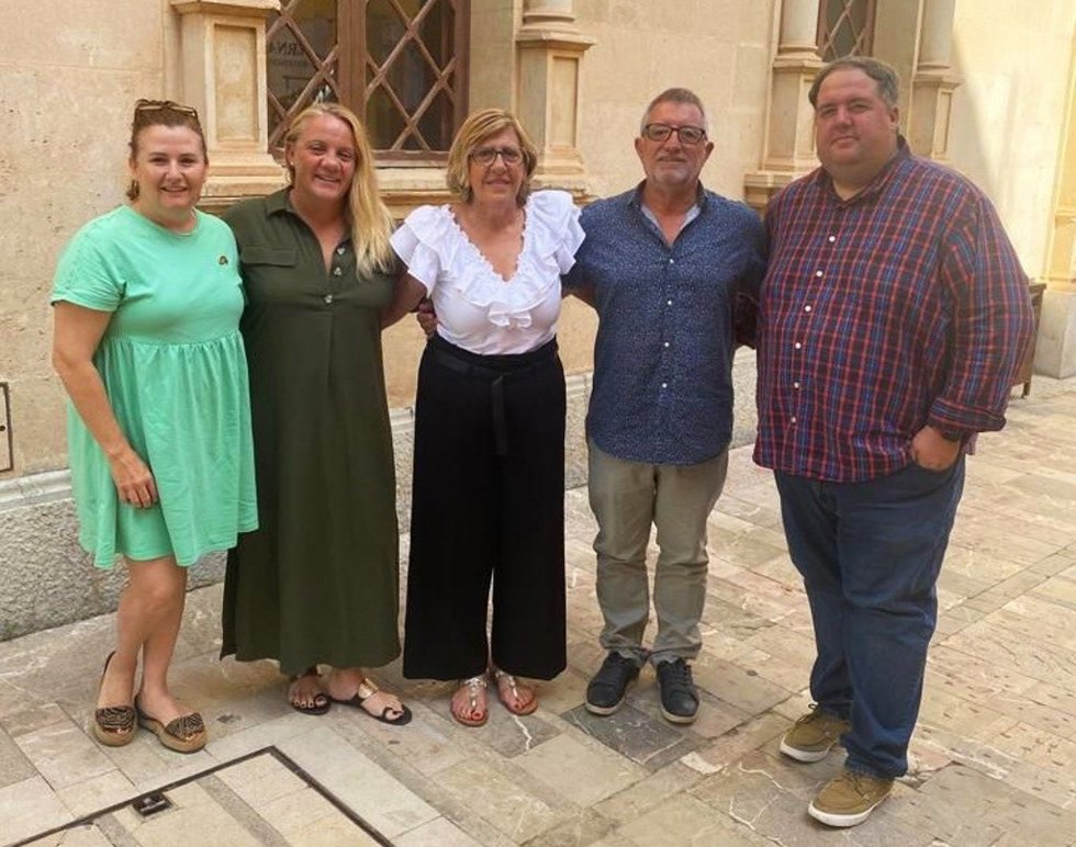 Miembros del grupo socialista en el Ayuntamiento de Alcúdia.