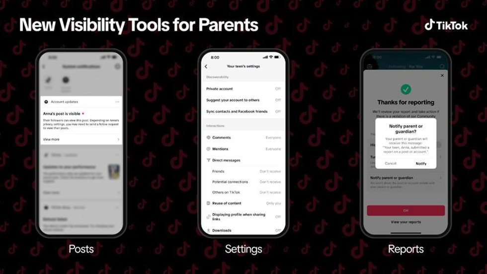 Nuevas funciones de seguridad para las familias de TikTok.