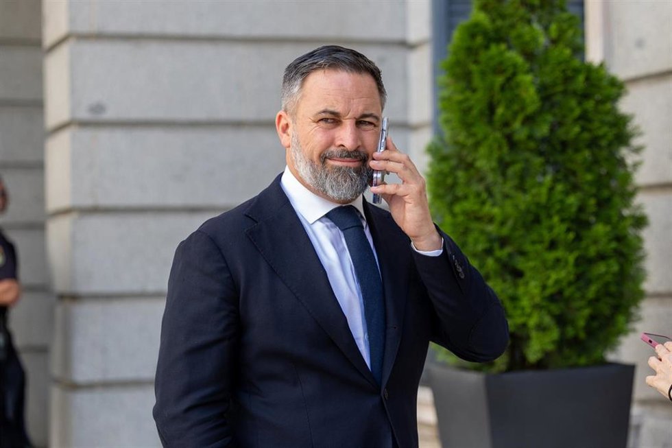 El líder de Vox, Santiago Abascal.