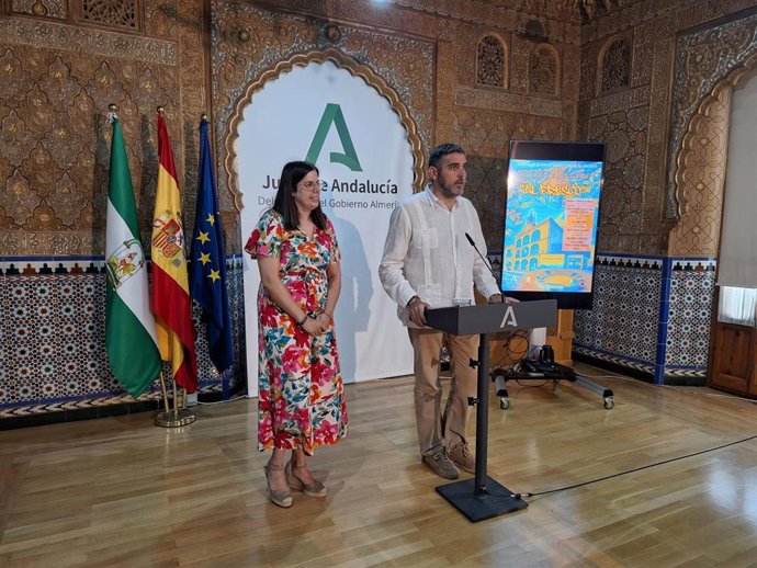 Presentación del II Festival Internacional de Arte Urbano 'Al Fresco', que se celebrará en Laujar de Andarax (Almería).