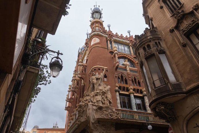 Archivo - Fachada del Palau de la Música Catalana, a 11 de marzo de 2025, en Barcelona, Catalunya (España).
