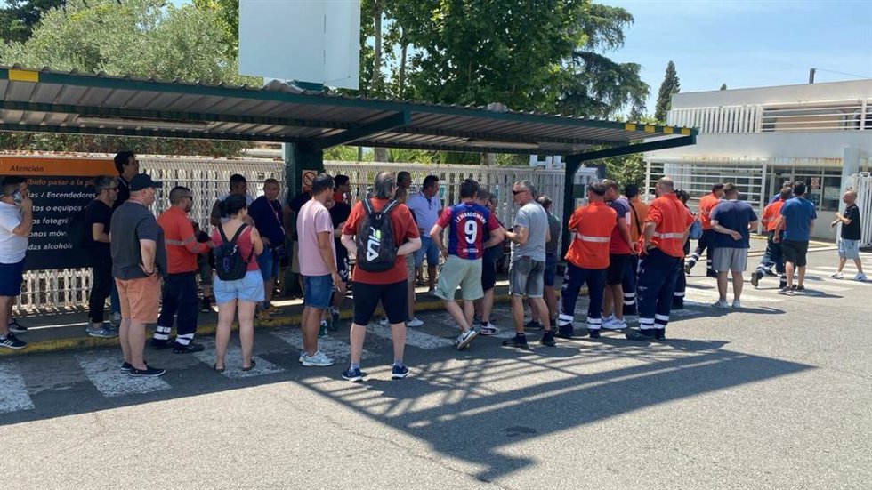 Trabajadores de Eserman en Puertollano.