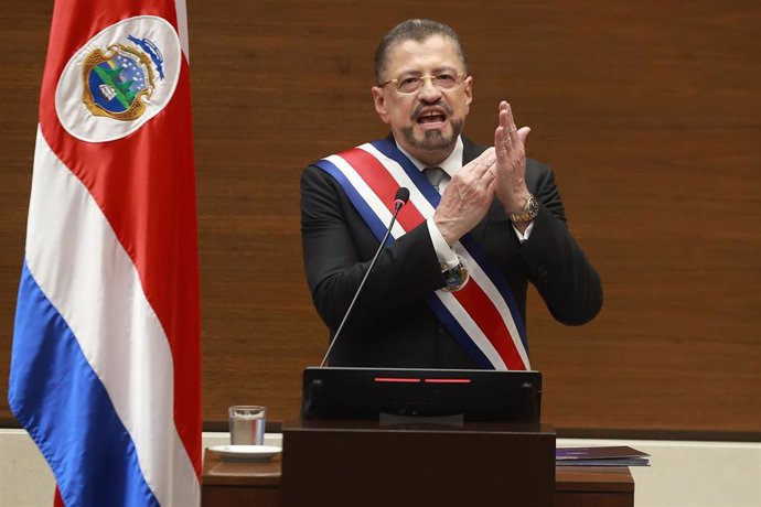 Archivo - El presidente de Costa Rica, Rodrigo Chaves