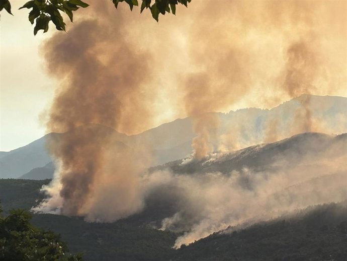 Incendio forestal de Cuevas del Valle (Ávila)