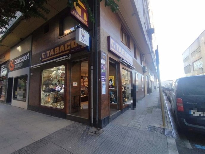 Despacho receptor de Torrelavega donde se ha sellado el boleto