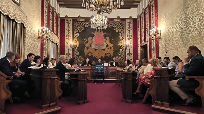 Imagen del pleno ordinario de julio de 2025 del Ayuntamiento de Alicante