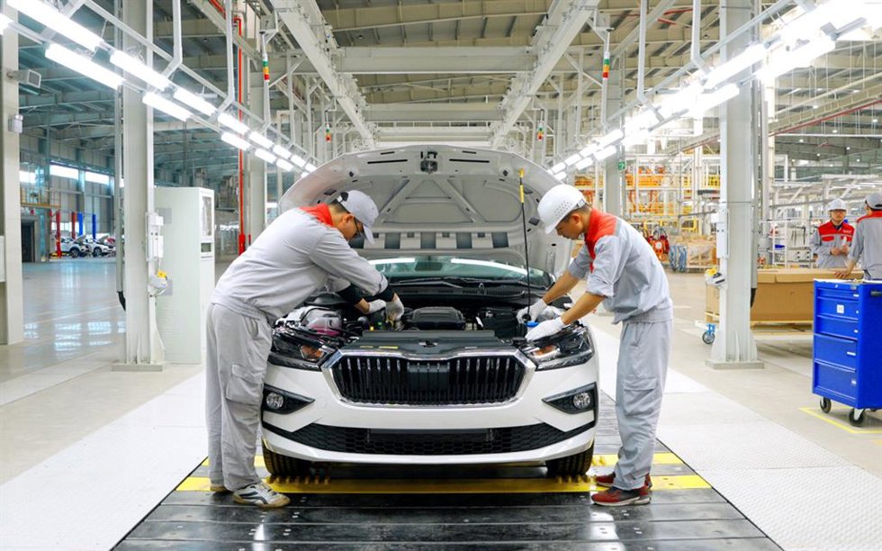 Archivo - Planta de producción de Skoda