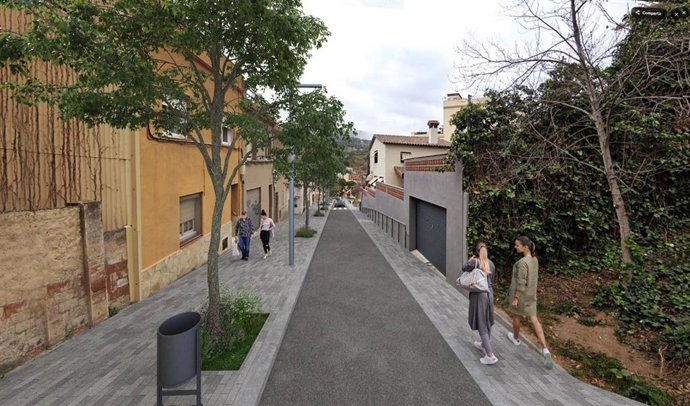 Render del carrer Pere Llobet de Barcelona després de les obres