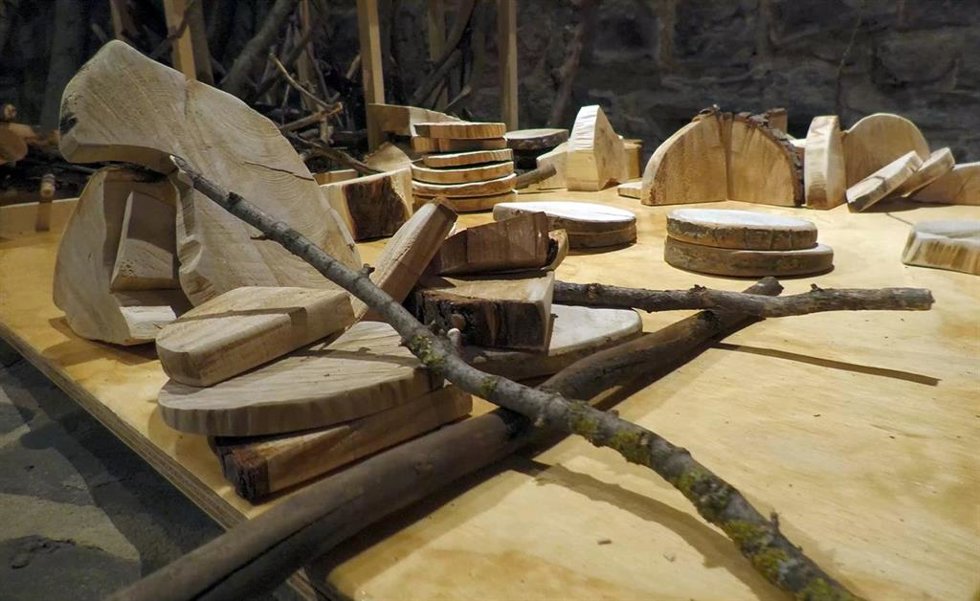 La exposición 'Aquella ramica verde' invita a habitar el espacio del Horno de la Ciudadela de Pamplona.