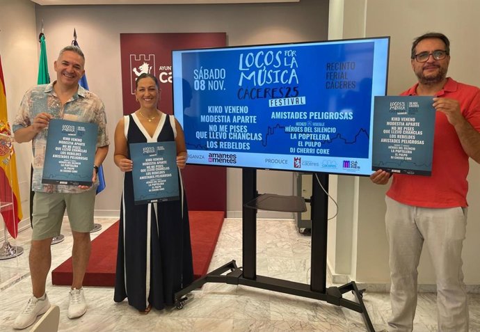 Presentación del Festival Locos por la Música en Cáceres