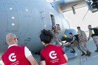 El A400 del Ejército del Aire despega hoy desde Jordania para lanzar 12.000 kilos de alimentos a Gaza