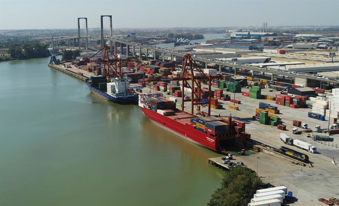 Vista aérea del Batán del Puerto sevillano.