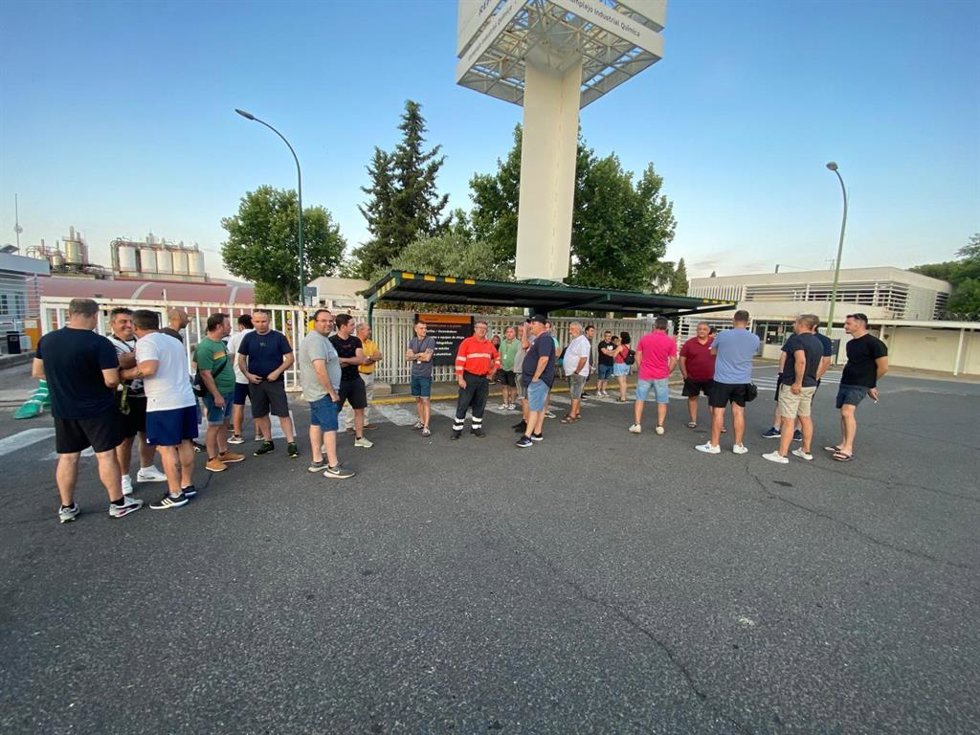 Trabajadores de Eserman en Puertollano.