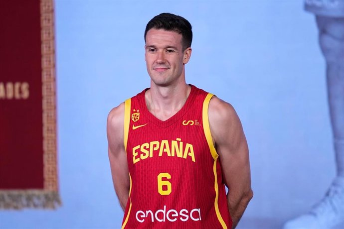 Xabi Lopez-Arostegui durante la presentación de la selección española.