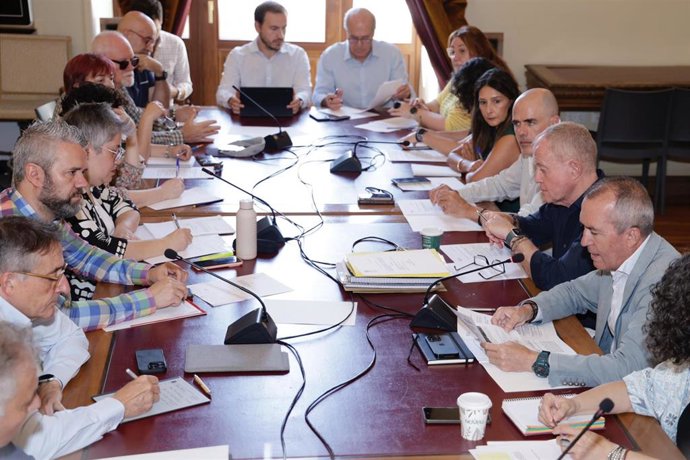 Un momento de la reunión.