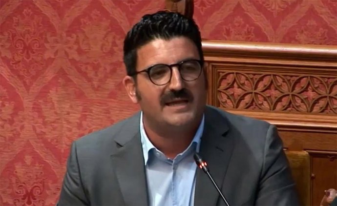 Archivo - El portavoz de Vox en el Consell de Mallorca, Toni Gili.