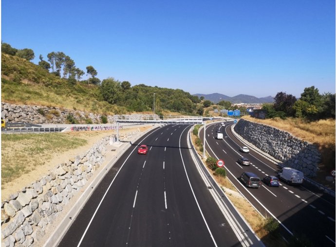 Finalitzen les obres d'ampliació de la C-16 a Terrassa (Barcelona)