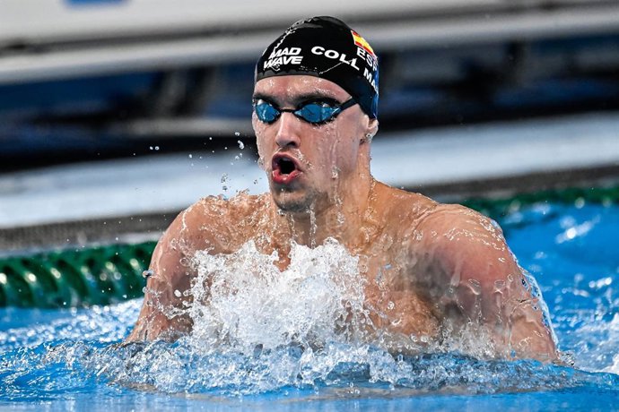 El nadador español Carles Coll en el Mundial de Singapur