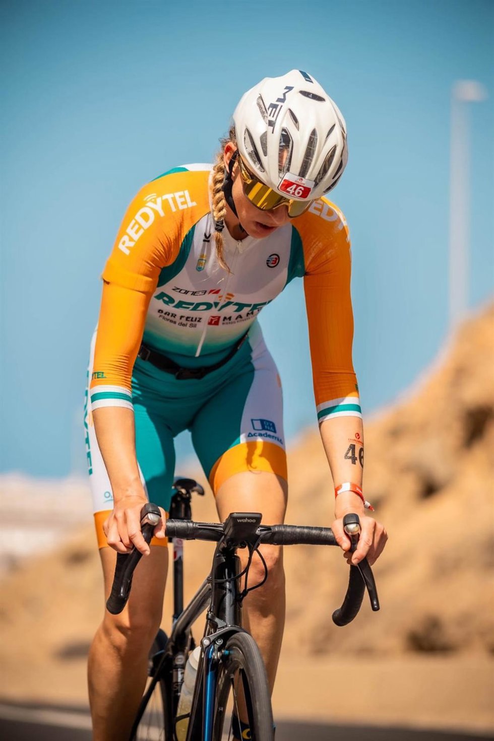 La triatleta profesional afincada en Ponferrada (León) Carolina Laurentiu.