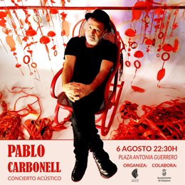 Cartel del concierto de Pablo Carbonell.