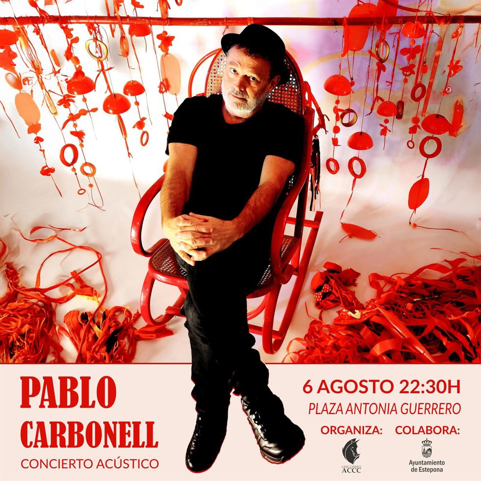 Cartel del concierto de Pablo Carbonell.