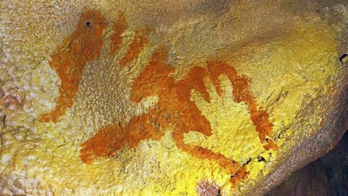 Pintura rupestre de la Cueva de Maltravieso