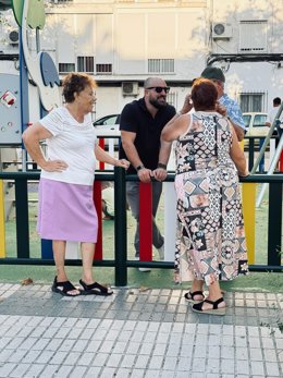 El alcalde de El Puerto en el nuevo Parque Infantil de La Nieves