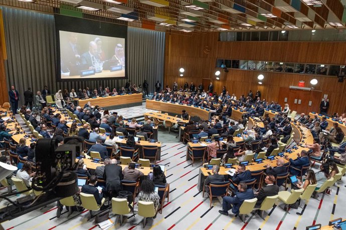 July 28, 2025, Bronx, New York, USA: High-level International Conference for the Peaceful Settlement of the Question of Palestine and the Implementation of the Two-State Solution at UN Headquarters in New York, NY on July 28, 2025