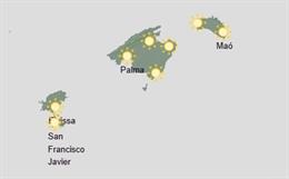 El tiempo hoy, viernes 1 de agosto, en Baleares.
