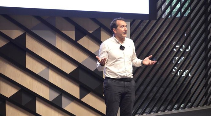 David Conde, CEO de Coinscrap, durante la presentación