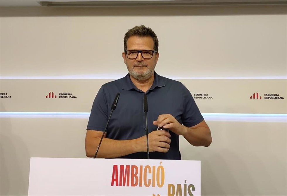 Archivo - El portavoz adjunto y vicesecretario de Comunicación de ERC, Isaac Albert, en una imagen de archivo