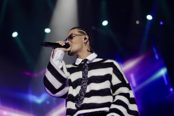 Archivo - Imagen del artista Abraham Mateo en un concierto
