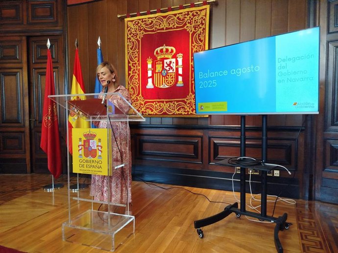 La delegada del Gobierno en Navarra, Alicia Echeverría