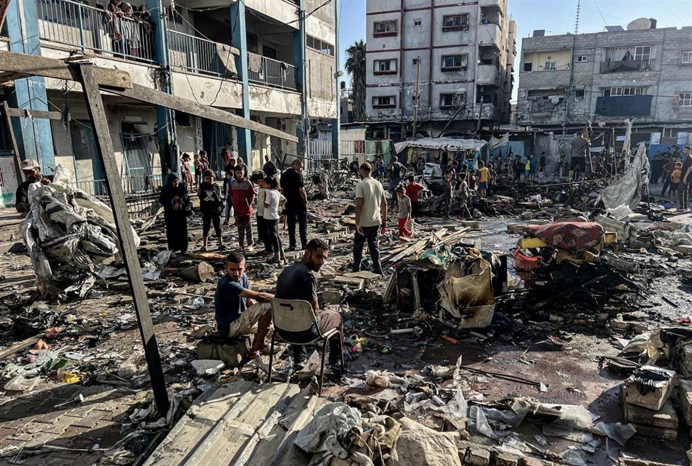 Imagen de archivo de un ataque israelí en Bureij (Gaza), en julio de 2025 