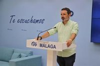 El PP critica que el Gobierno central cierra el curso político "con todas las asignaturas suspensas" en Málaga