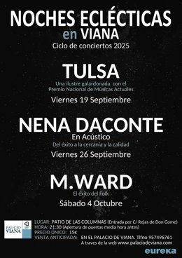Cartel de 'Noches eclécticas'.