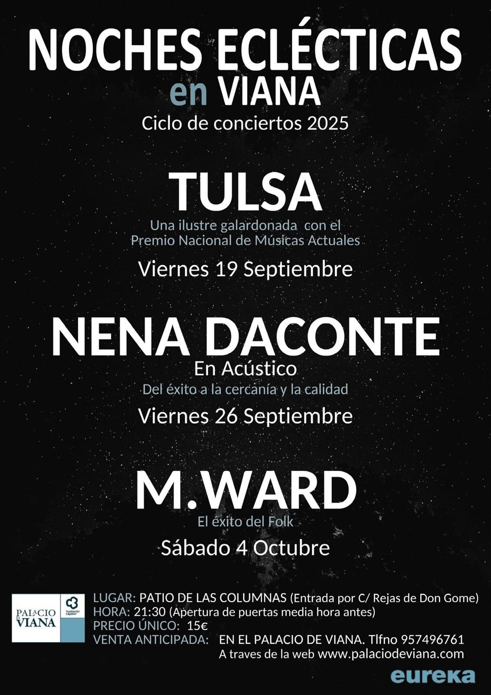 Cartel de 'Noches eclécticas'.