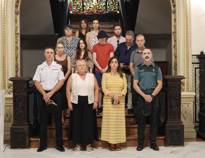 Minuto de silencio por el nuevo crimen machista registrado en Navarra, el pasado 29 de julio.