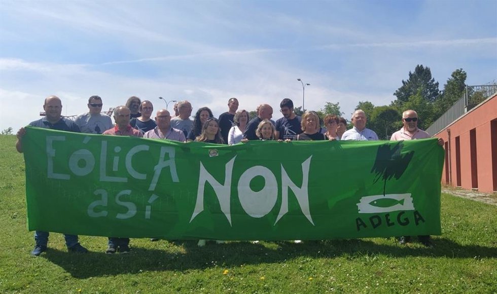 Protesta de Adega contra eólicos