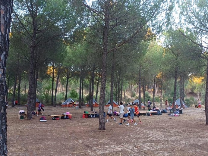 Campamento juvenil 'Interacciona y Convive con Doñana'.