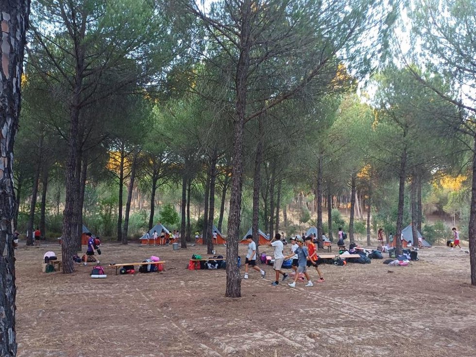 Campamento juvenil 'Interacciona y Convive con Doñana'.