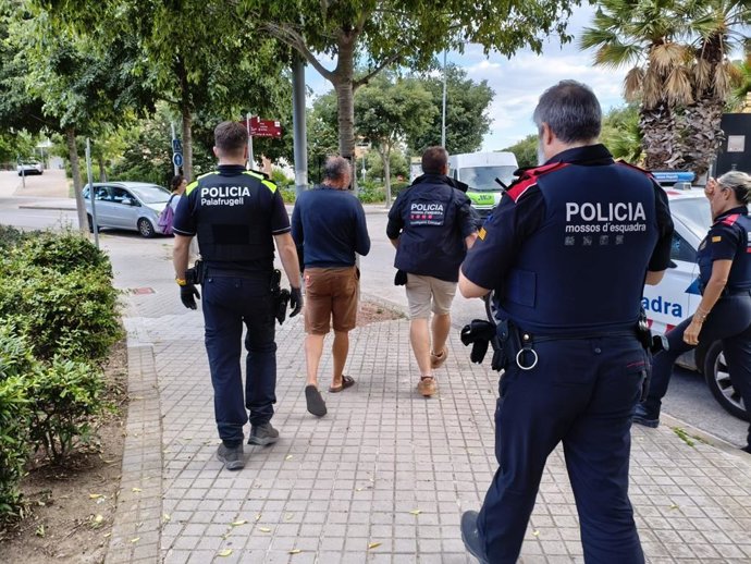 Imatge de l'operatiu policial