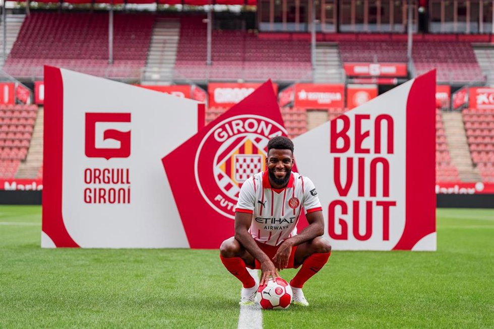 Presentación del jugador Thomas Lemar con el Girona FC