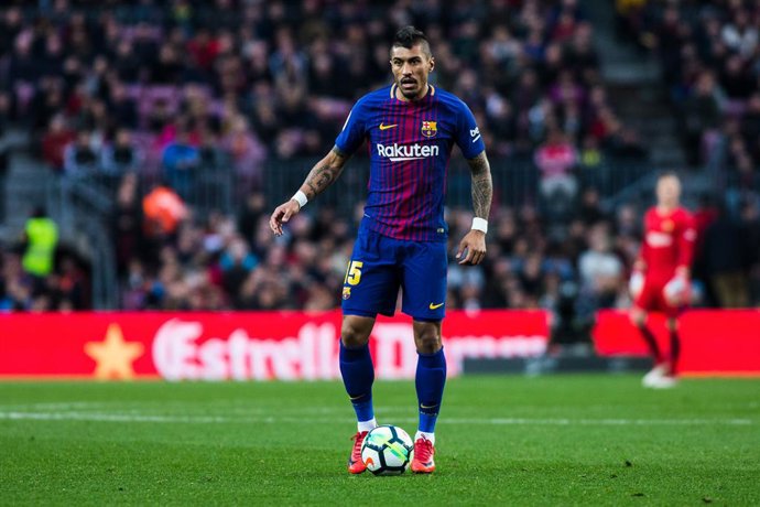 Archivo - BARCELONA, SPAIN - FEBRUARY 11: Paulinho from Brasil of FC Barcelona during La Liga match between FC Barcelona v Getafe at Camp Nou Stadium in Barcelona on 11 of February, 2018.