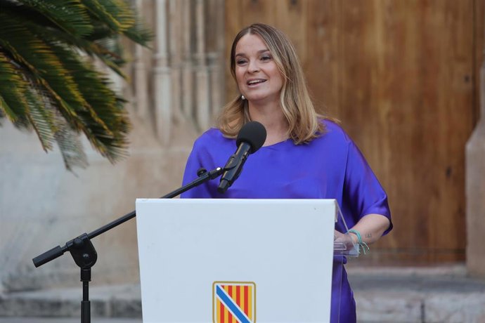 La presidenta del Govern de les Illes Balears, Marga Prohens, inaugura la exposición ‘La força inicial’ de Joan Miró, a 31 de julio de 2025, en Mallorca, Islas Baleares (España). 