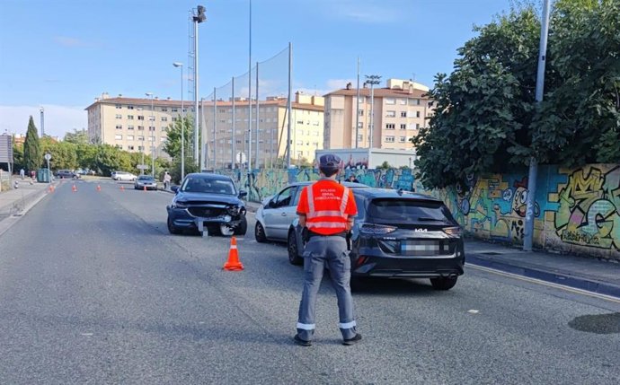 Imagen de los vehículos implicados en el accidente.