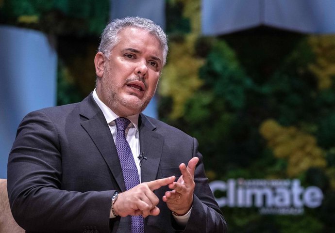 Archivo - Arquivo - 8 de março de 2023, Miami Beach, Flórida, EUA: O ex-presidente Ivan Duque, da Colômbia, participa do evento Aspen Idea, sobre a crise climática, no New World Symphony Auditorium em Miami Beach, Flórida, EUA, em 08 de março de 2023