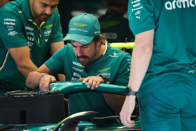 ALONSO Fernando (spa), Aston Martin F1 Team AMR25, portrait during the 2025 Formula 1 Lenovo Hungarian Grand Prix, 14th round of the 2025 FIA Formula One World Championship from August 1 to 3, 2025 on the Hungaroring, in Mogyorod, Hungary - Photo Antonin 