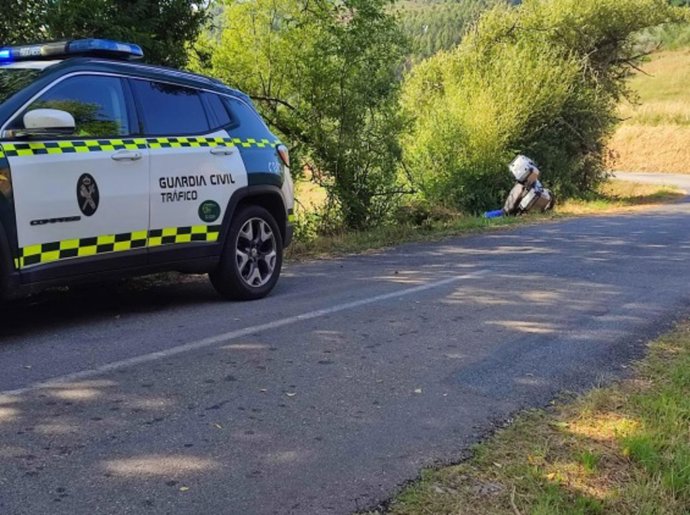Imagen del accidente ocurrido en julio en Ribeira de Piquín (Lugo).